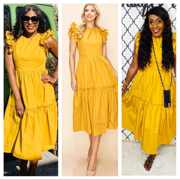 Golden Poppy Dress - Picture 3 of 3